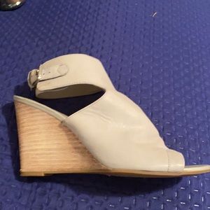 Franco Sarto, like be, size 8, wedge shoes. Grey.